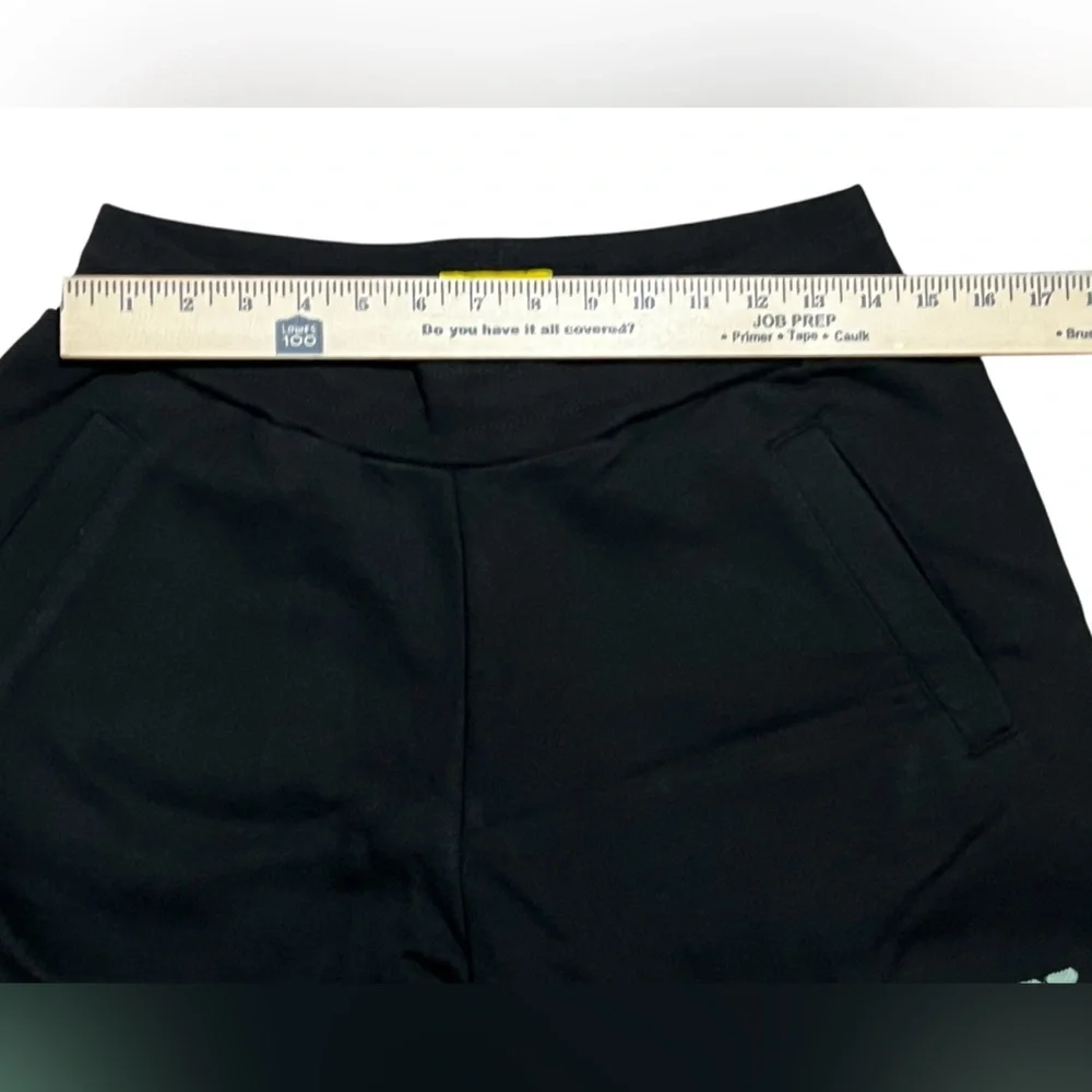 Market Studios men’s sweatpants joggers black green print size medium pockets‎
